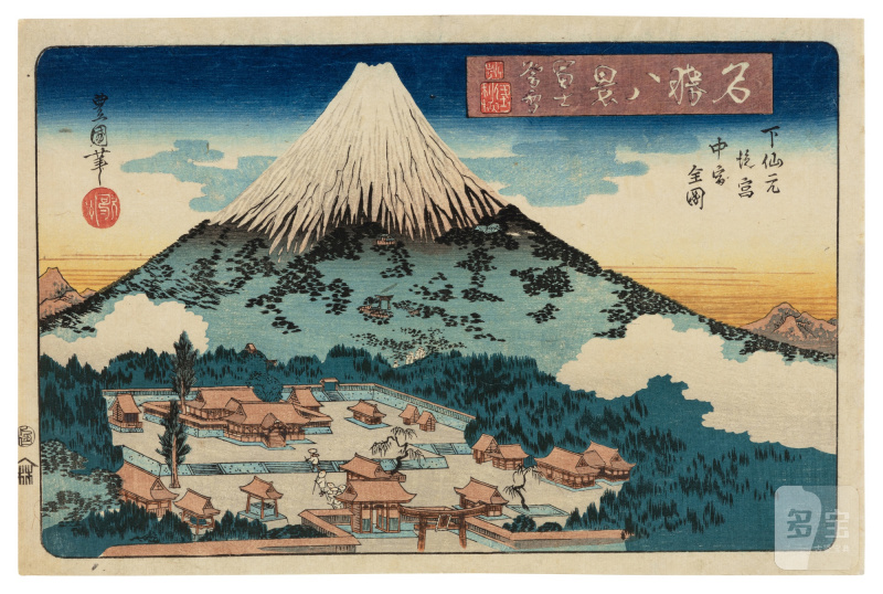 Utagawa Toyokuni II (Toyoshige, 1777-1835) | The complete set of Eight Views of Famous Places (Meisho hakkei) | Edo period, 19th century - 图6